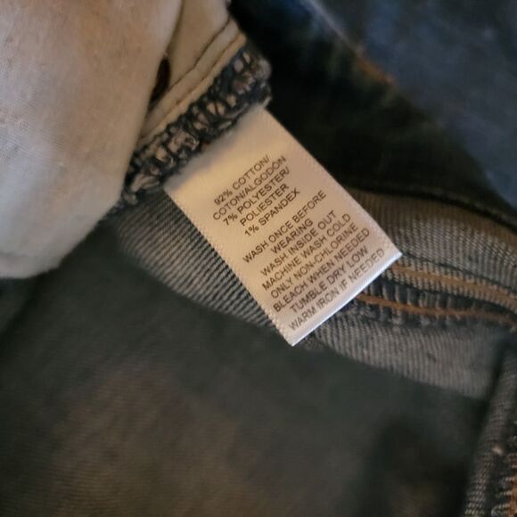 NEW LOFT Ann Taylor 'Curvy Skinny' Distressed Medium Blue Jean - Picture 12 of 13